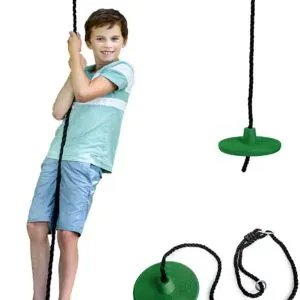 Columpio de disco de madera para niños